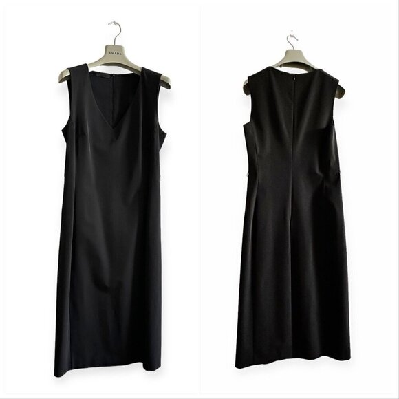 Prada Tech Fabric Dress, Sleeveless Midi dress,  Size 46 Italy - Picture 3 of 16